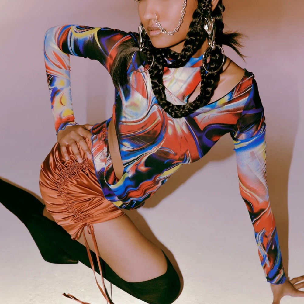 Kim Shui Studio Turtleneck Swirlprint
